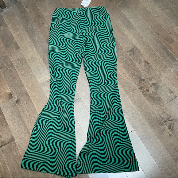 Zara Groovy Stripes Flare Pants - NWT - Picture 4 of 13